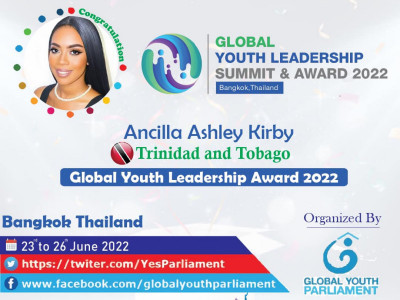 Help to Fund Trip & Training as a Global Youth Parliament Delegate & Awardee for Trinidad and Tobago